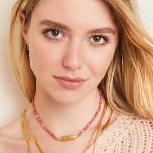 Stainless steel necklace with beads h5 Picture5